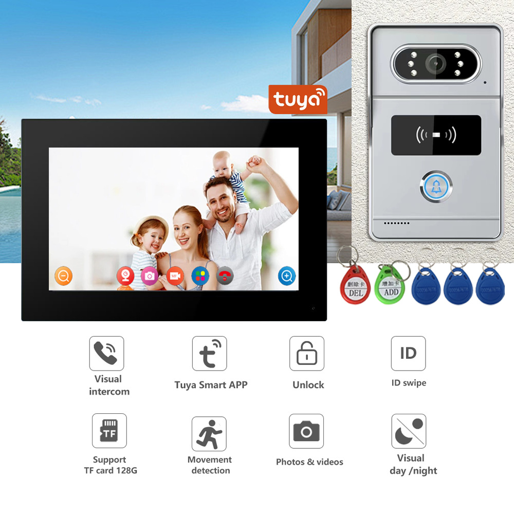 Wifi Doorbell Camera - 2MP 1080P Tuya Uygulaması IR Gece