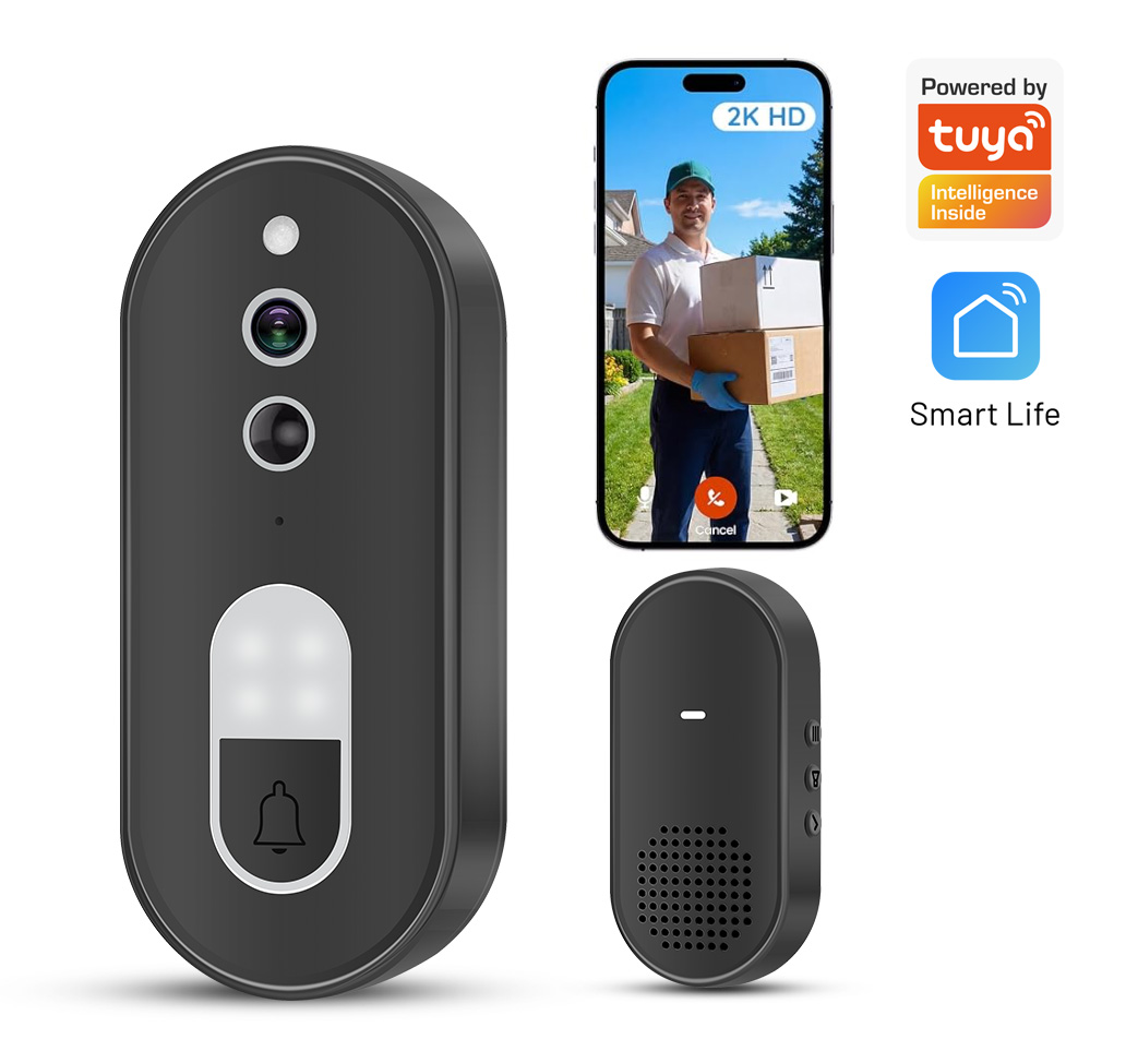 Smart Home Video Doorbell - Tuya 1080P HD Kablosuz WiFi Görüntülü