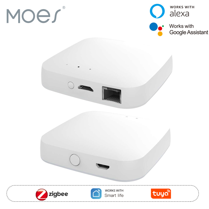 Smart Home Gira - MOES Tuya ZigBee3.0 Akıllı Hub, Kablosuz/Kablolu