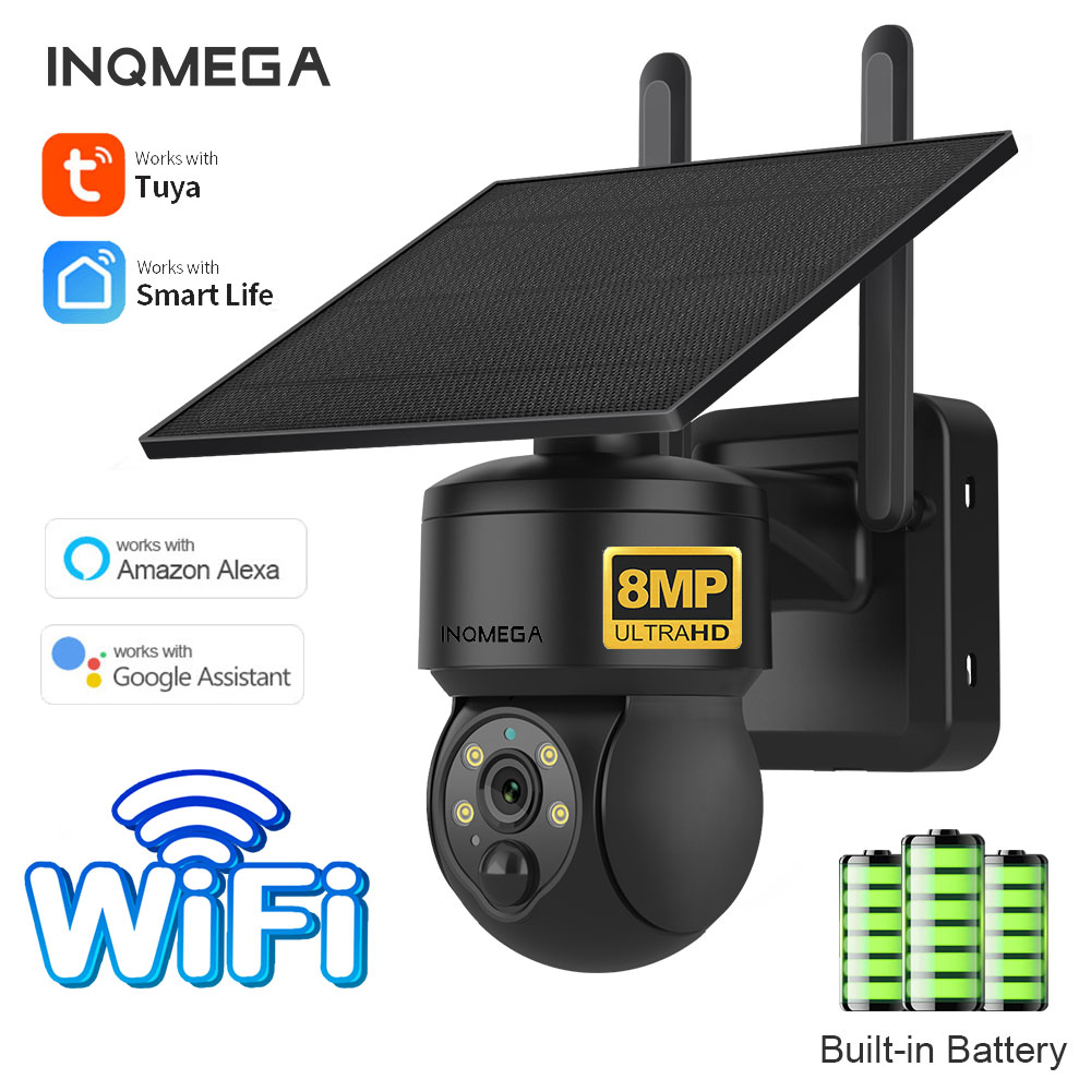 Smart Home Outdoor Camera - INQMEGA 8MP TUYA Solar Kamera PIR