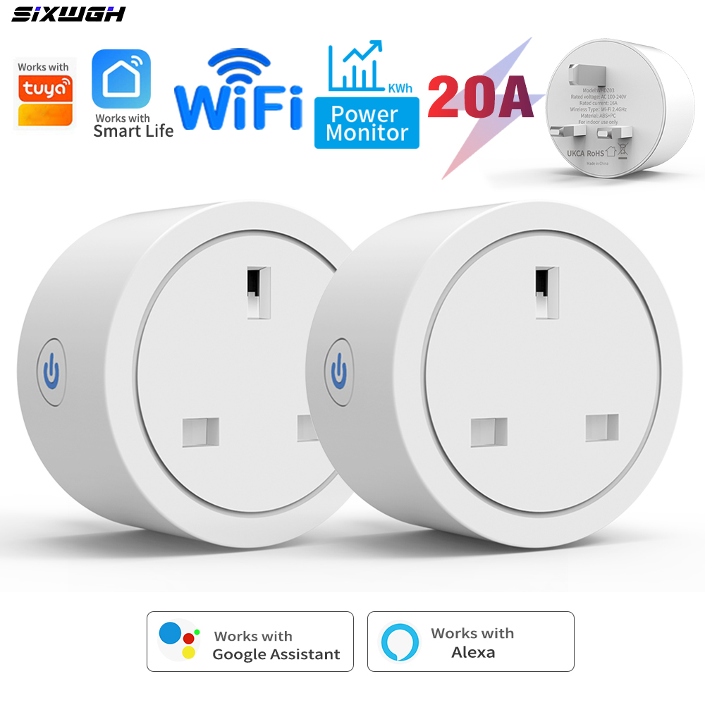 Smart Outdoor Plug - 20A Tuya WiFi Akıllı İngiliz Priz