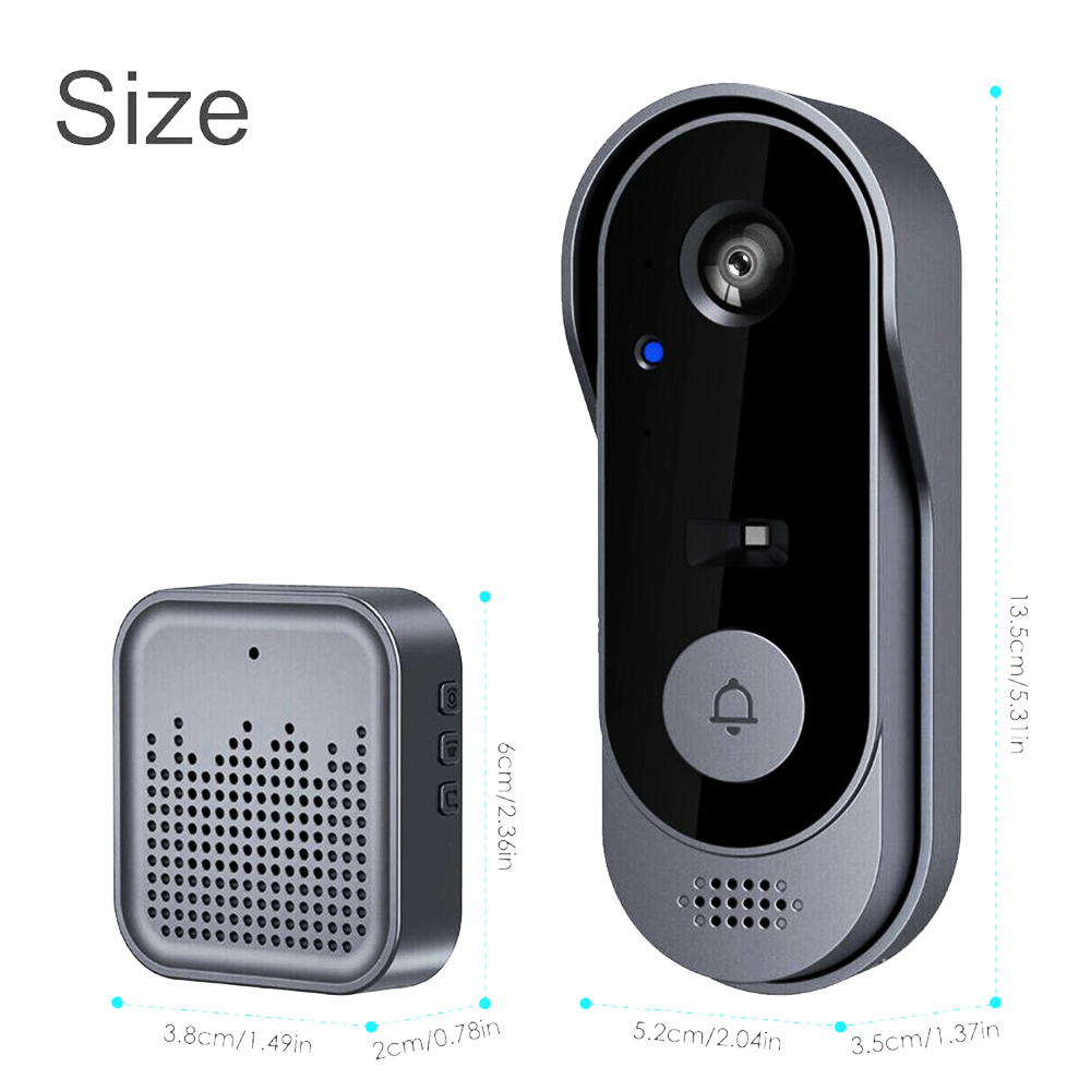 Wifi Doorbell Camera - Tuya APP 170 Derece Geniş Açı