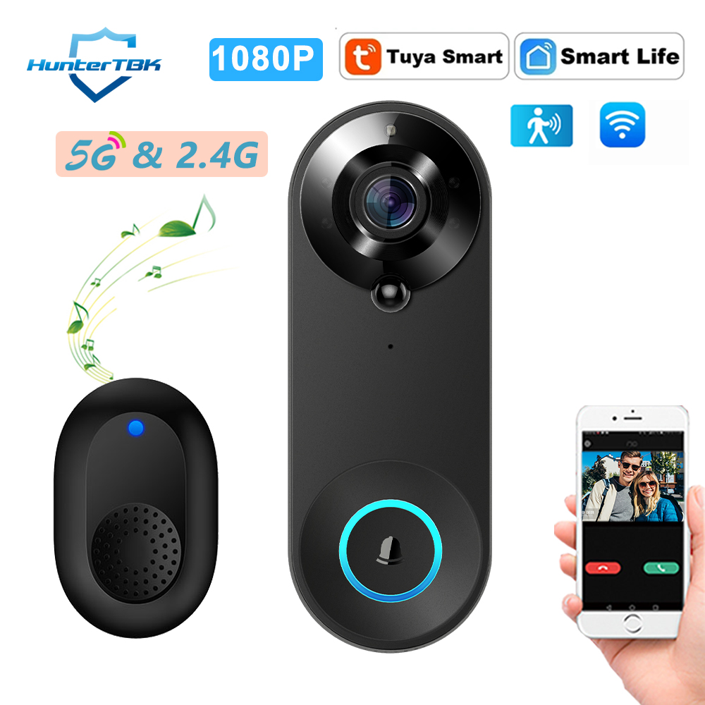Smart Home Video Doorbell - 5G 2.4G WiFi Görüntülü Kapı Zili