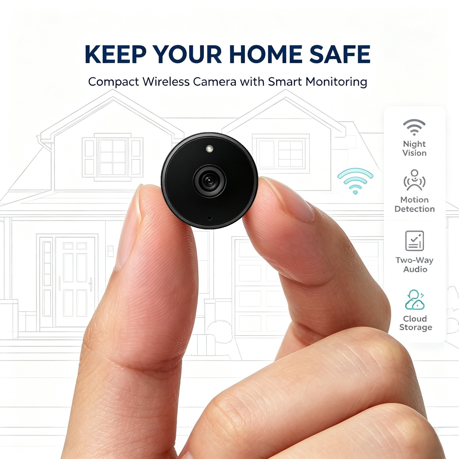 Smart Home Devices Images - WQ28 WIFI Akıllı Gözetleme Monitörü Gerçek