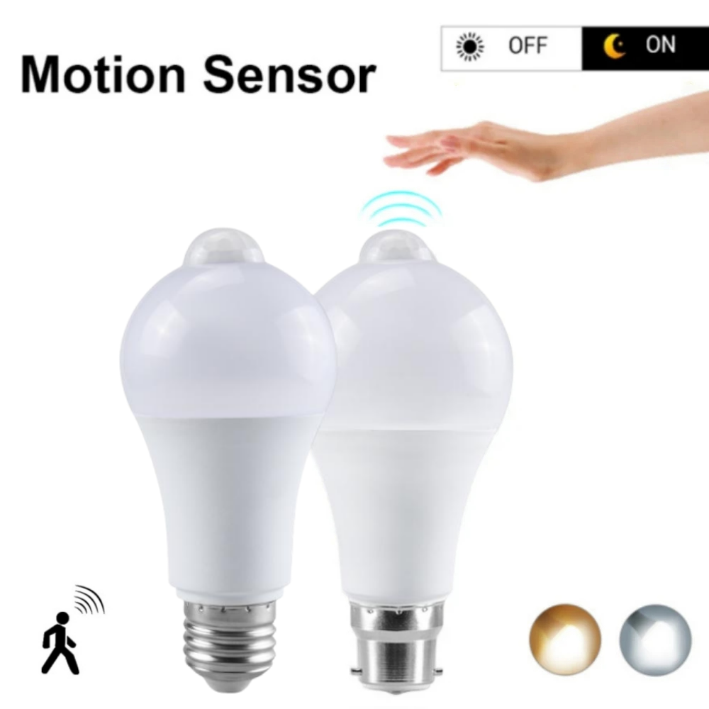 Smart Home Lighting Control - PIR Hareket Sensörü LED Ampul 12W