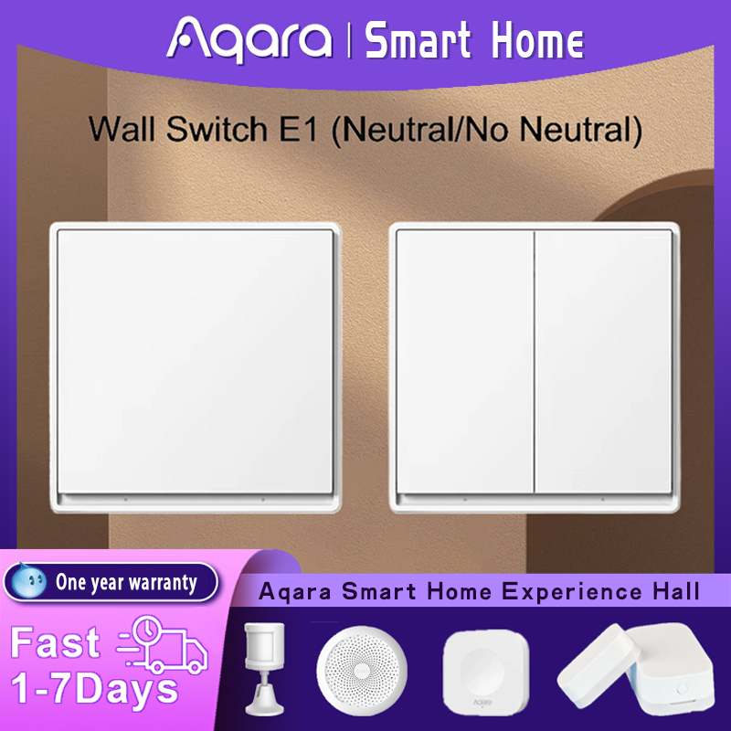 Smart Home Yeelight - Orijinal Aqara Duvar Anahtarı E1 Sürümü
