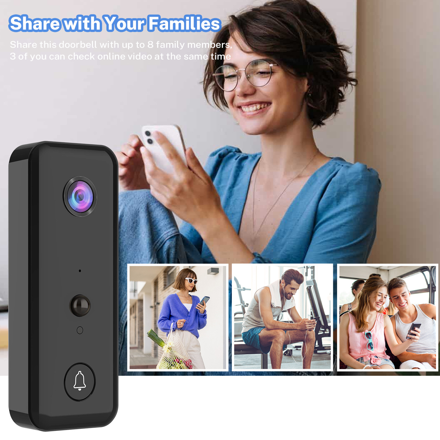 720P Aiwit APP Bulut Depolama  - Wifi Doorbell Camera incelemesi ve fiyatı
