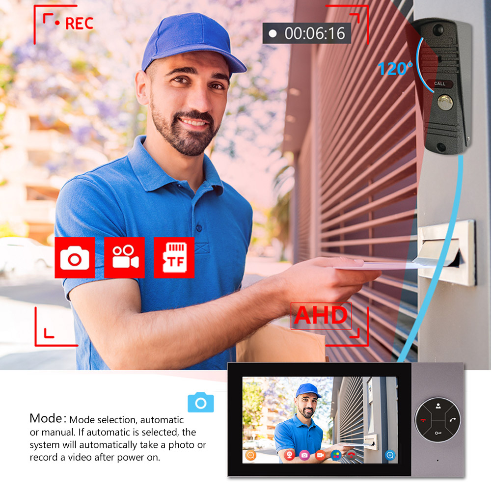 7 inç IPS Ekran 2MP 1080P Tuya - Wifi Doorbell Camera incelemesi ve fiyatı