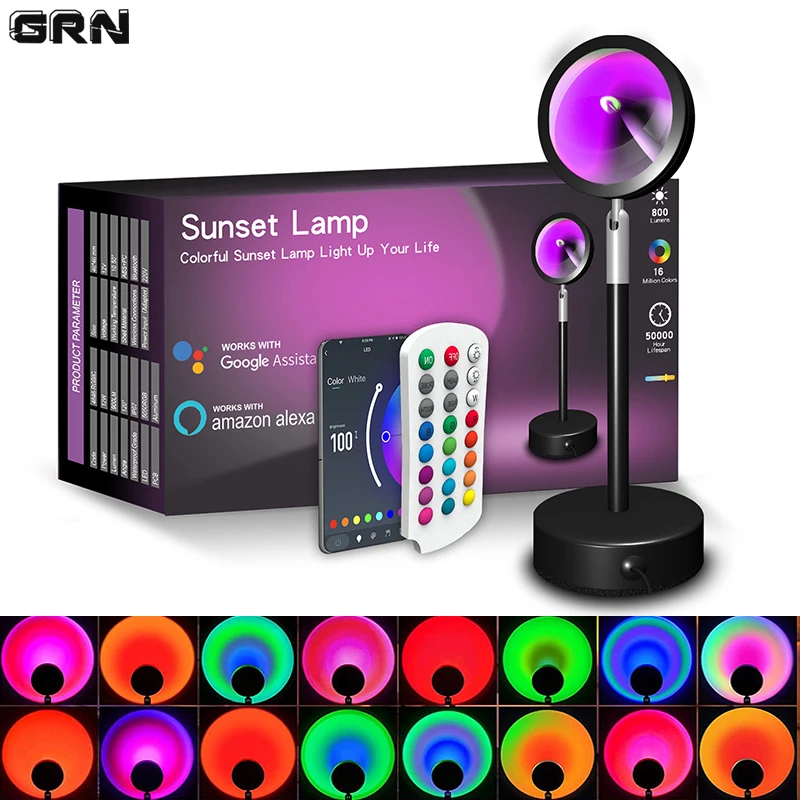 Akıllı LED Sunset lamba renkli - Smart Home Lighting Control incelemesi ve fiyatı