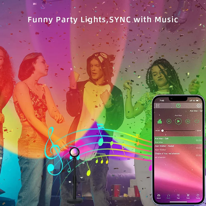 Akıllı LED Sunset lamba renkli - Smart Home Lighting Control incelemesi ve fiyatı