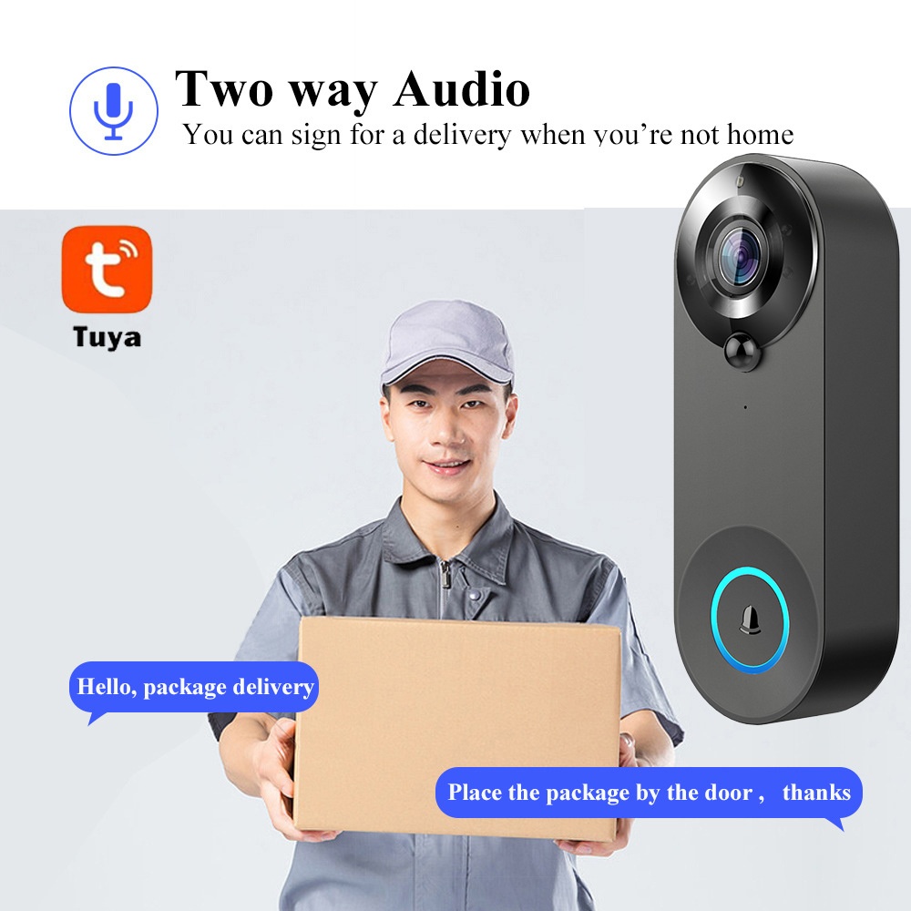 Tuya 1080P kablosuz WIFI kapı  - Smart Home Video Doorbell incelemesi ve fiyatı