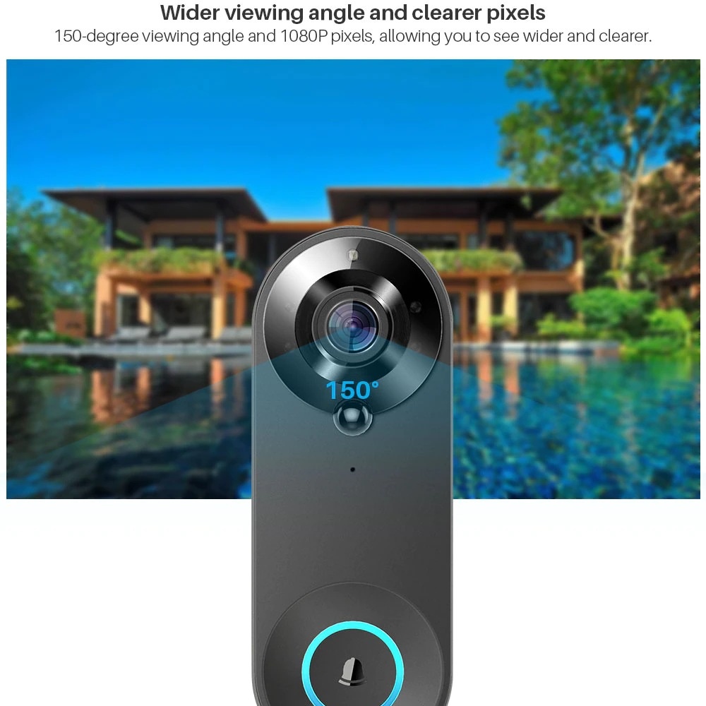 Tuya 1080P kablosuz WIFI kapı  - Smart Home Video Doorbell incelemesi ve fiyatı