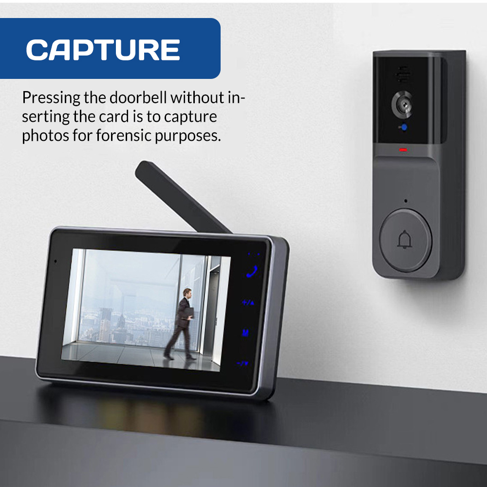 4.3 inç HD IPS Ekranlı Kablosu - Smart Home Video Doorbell incelemesi ve fiyatı