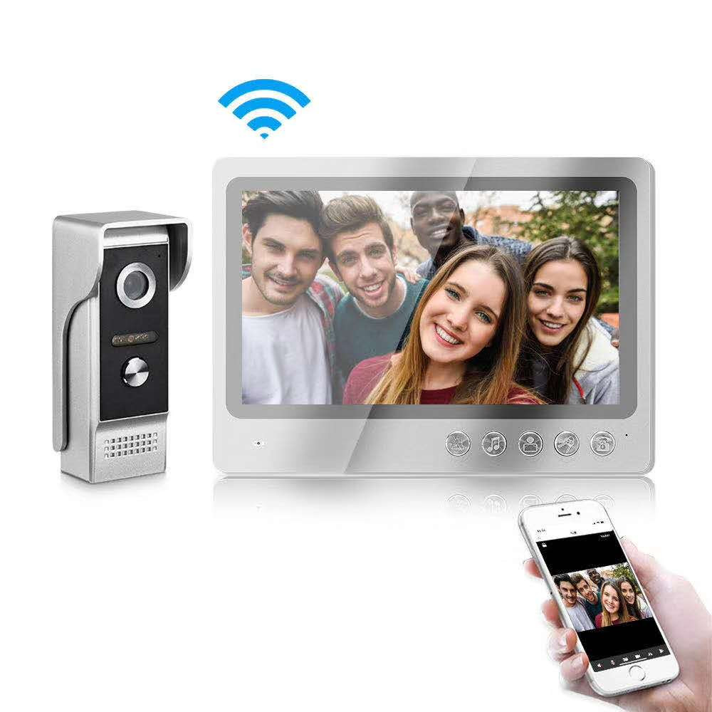 9 inç HD ekran Tuya APP kablol - Wifi Doorbell Camera incelemesi ve fiyatı