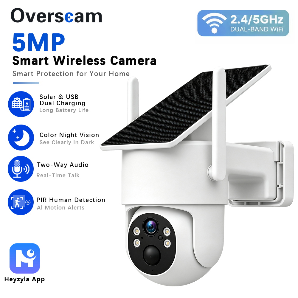 5MP Güneş Enerjili PTZ Kamera, - Smart Home Outdoor Camera incelemesi ve fiyatı