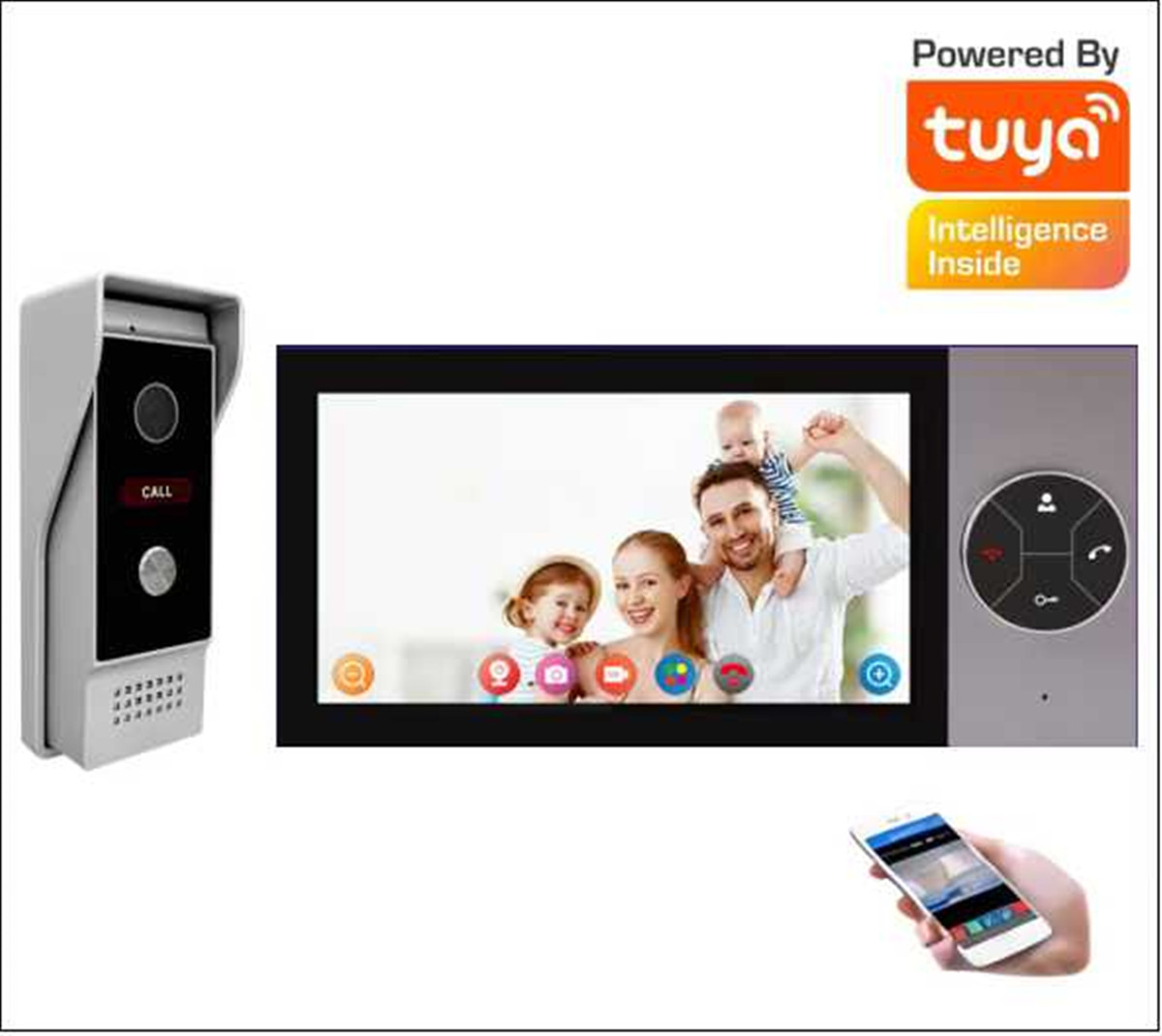7 İnç IPS Ekran 2MP Tuya Uygul - Wifi Doorbell Camera incelemesi ve fiyatı