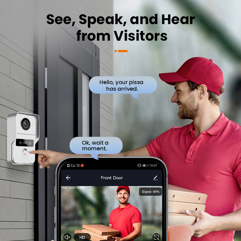 Tuya akıllı 1080P kapı zili ka - Smart Home Video Doorbell incelemesi ve fiyatı
