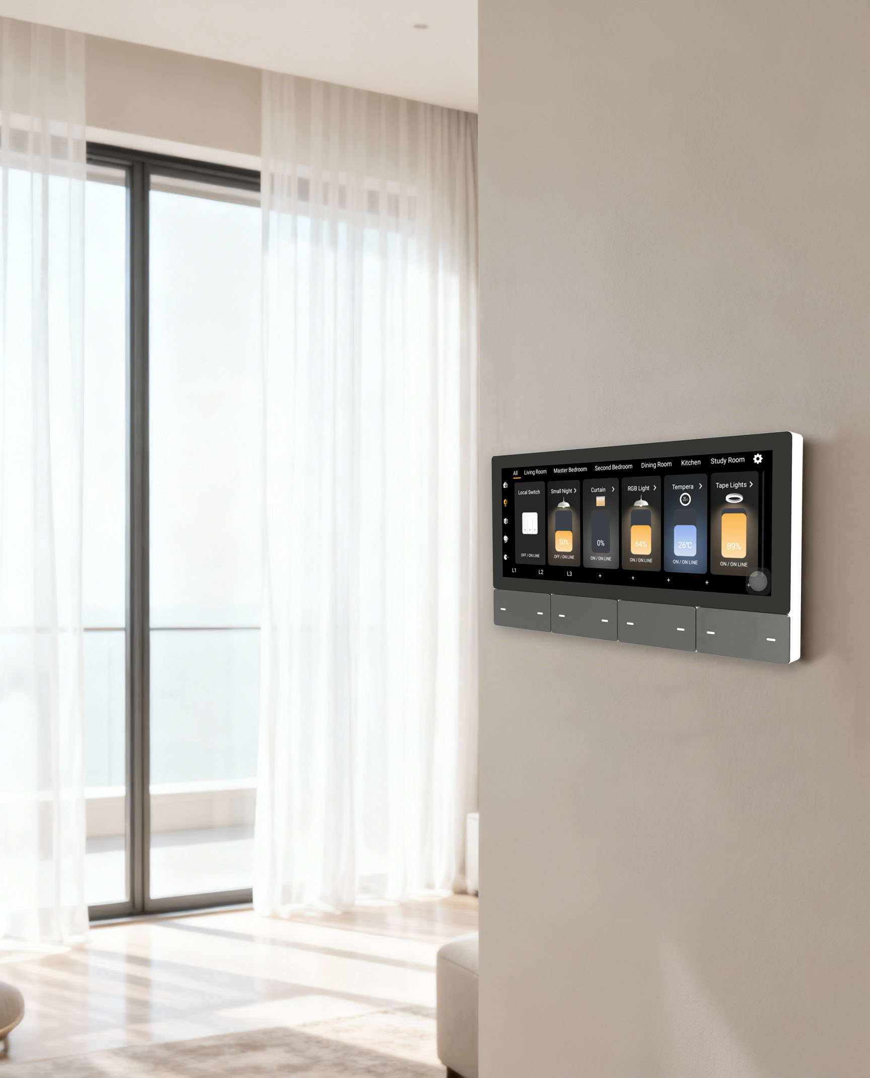F5 Tuya UK Dokunmatik Ekranlı  - Smart Home Control incelemesi ve fiyatı