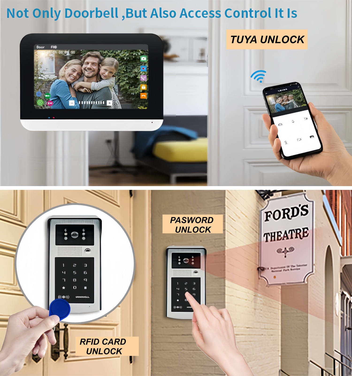 TUYA WIFI görüntülü interkom k - Smart Home Video Doorbell incelemesi ve fiyatı