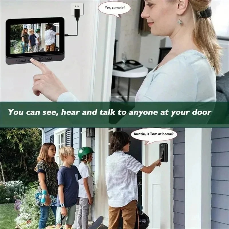M8 Akıllı Görsel Kapı Zili WiF - Smart Home Video Doorbell incelemesi ve fiyatı