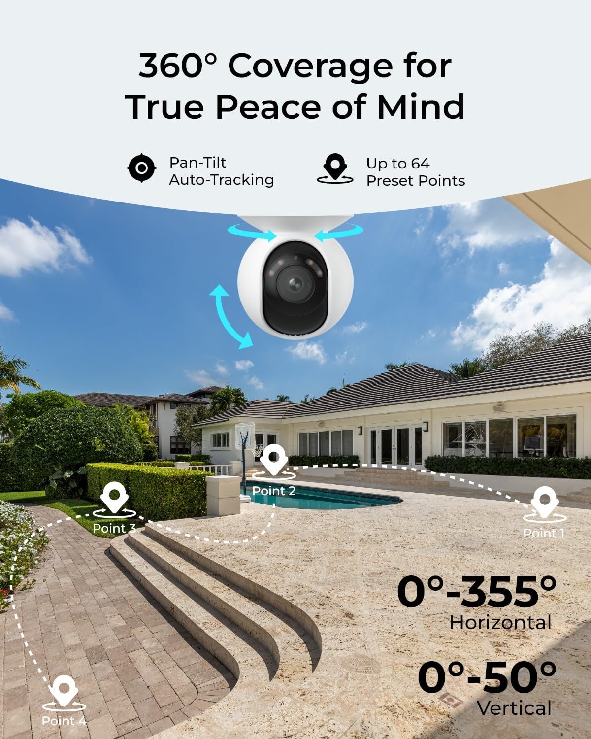 PoE 4K Dış Mekan Ev Güvenlik K - Smart Home Outdoor Camera incelemesi ve fiyatı