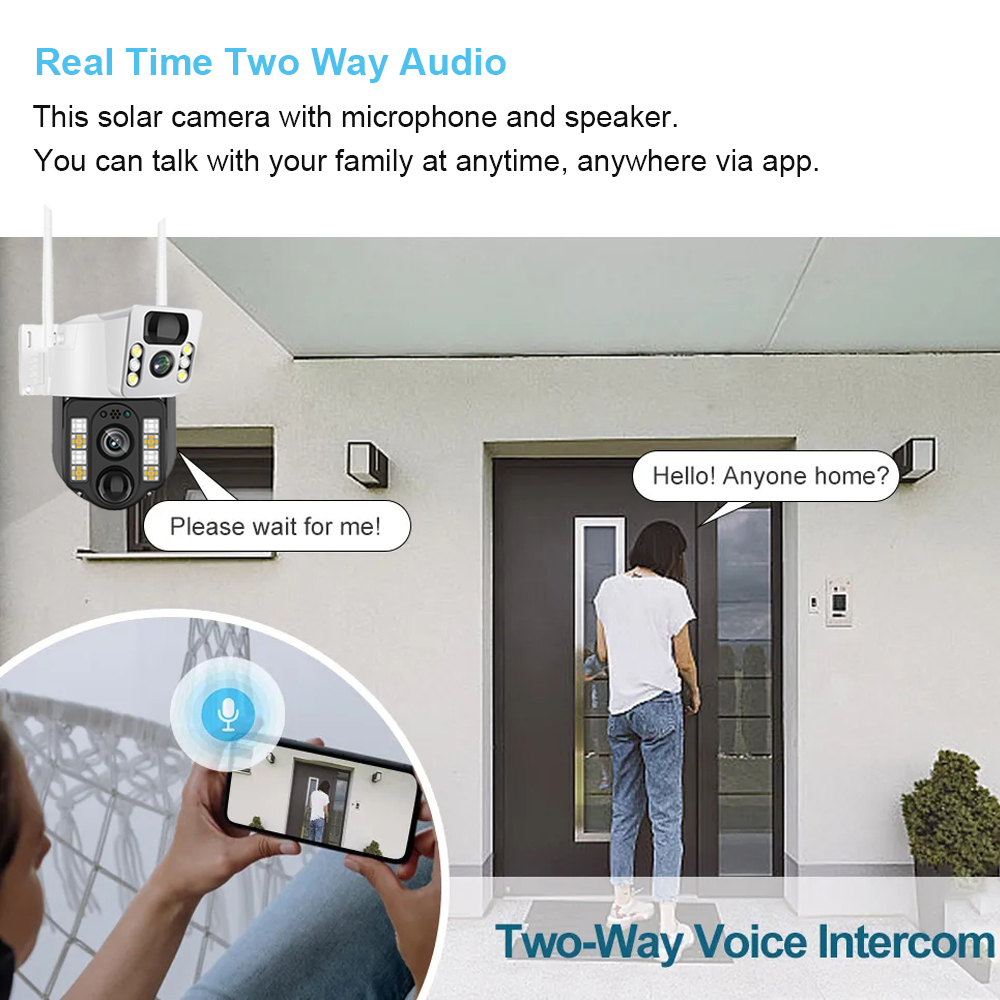 WiFi/4G güneş kamera IP CCTV g - Smart Home Outdoor Camera incelemesi ve fiyatı