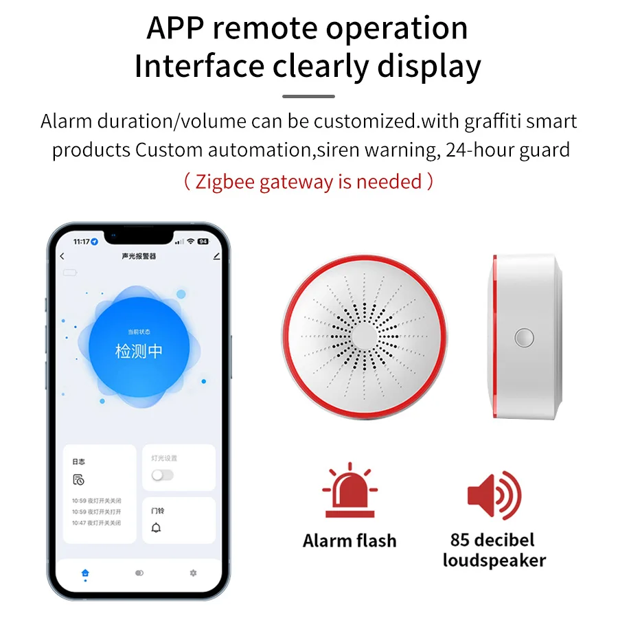 Tuya WiFi ZigBee Alarm Sireni  - Smart Home Theater incelemesi ve fiyatı